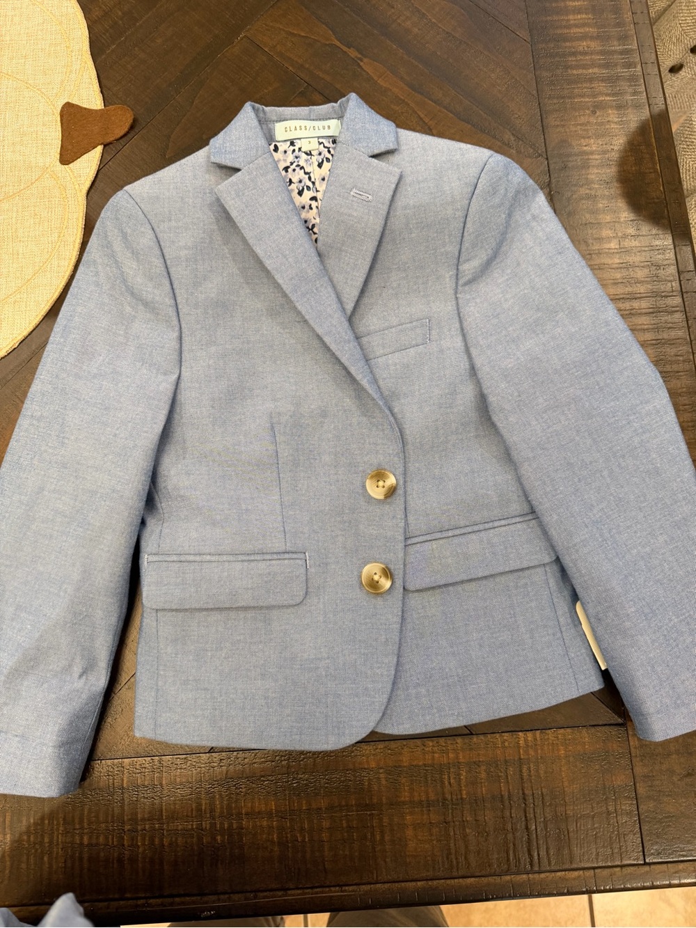 Class Club Light Blue Modern Stretch toddler Sport Coat